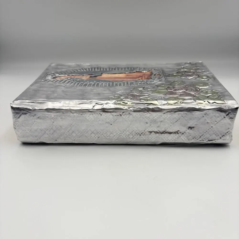 Spanish Catholic Bible Virgen de Guadalupe Repujado Metal Cover Sagrada Biblia